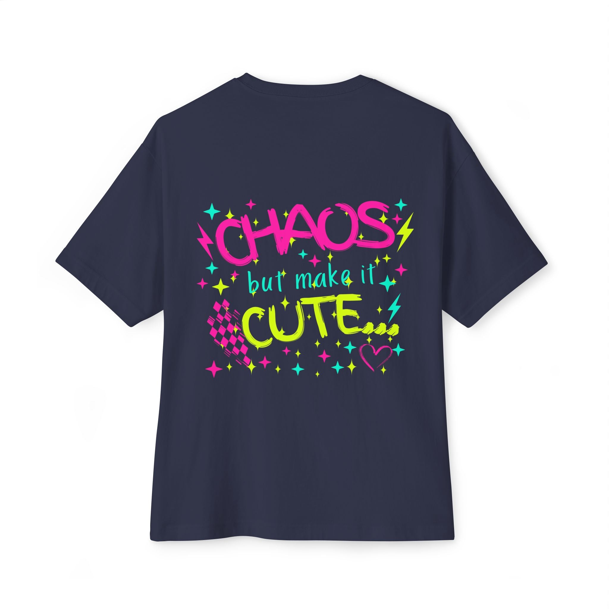 Chaos but Make It Cute Tee — Oversized Graphic Boxy T-Shirt