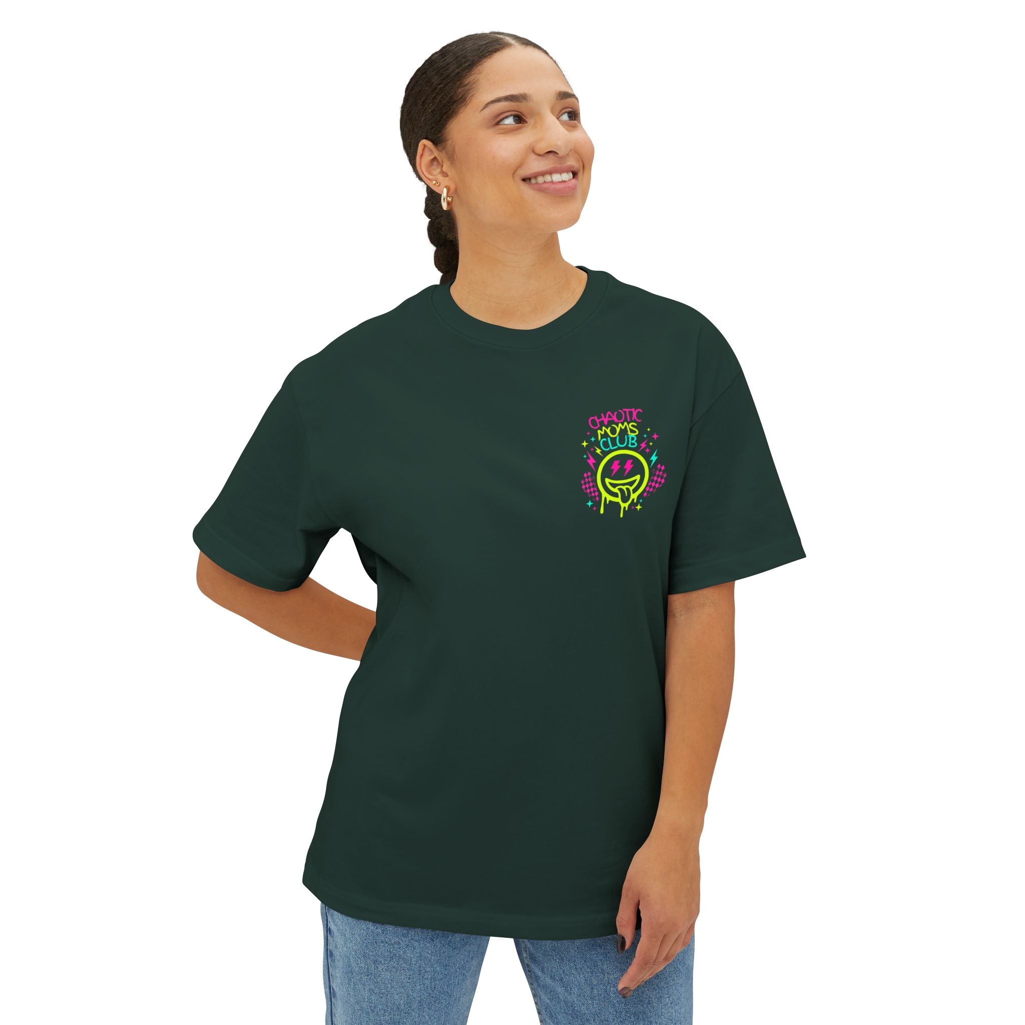 Chaos but Make It Cute Tee — Oversized Graphic Boxy T-Shirt