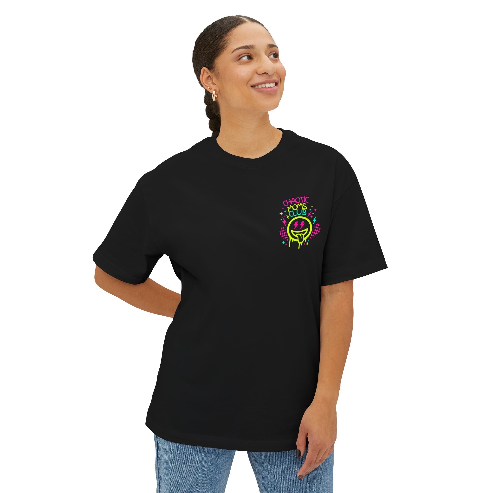 Chaos but Make It Cute Tee — Oversized Graphic Boxy T-Shirt