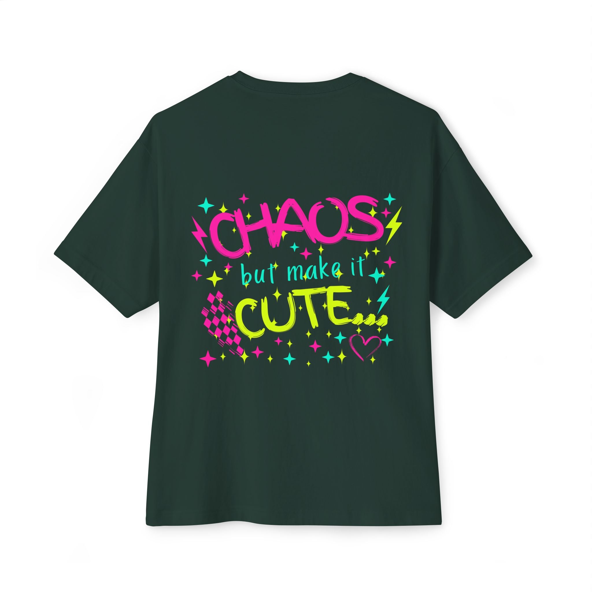 Chaos but Make It Cute Tee — Oversized Graphic Boxy T-Shirt